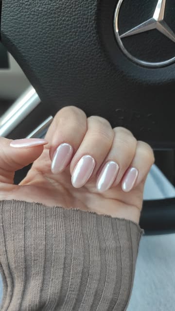 Manicura efecto perla
